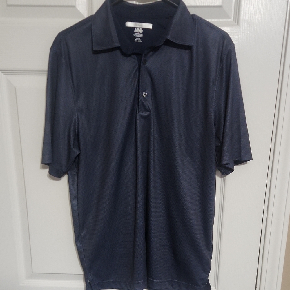 Greg Norman Collection Blue Polo Performance Polo